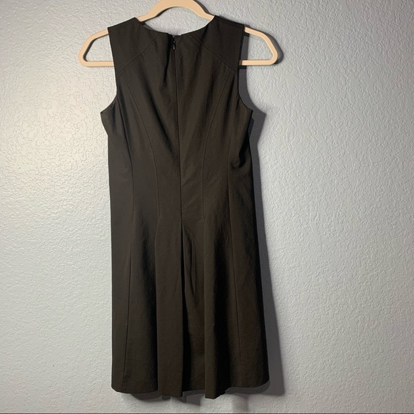 Theory Addison Black Classic A Line Fit & Flair Dress - Picture 7 of 7